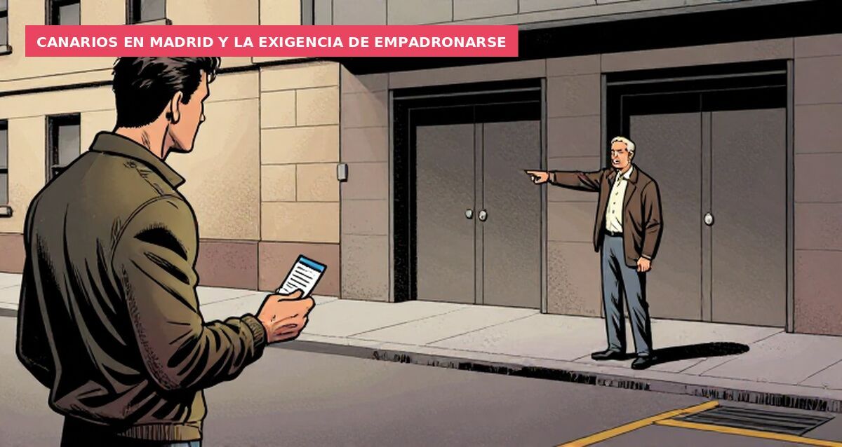 Canarios en Madrid y la exigencia de empadronarse