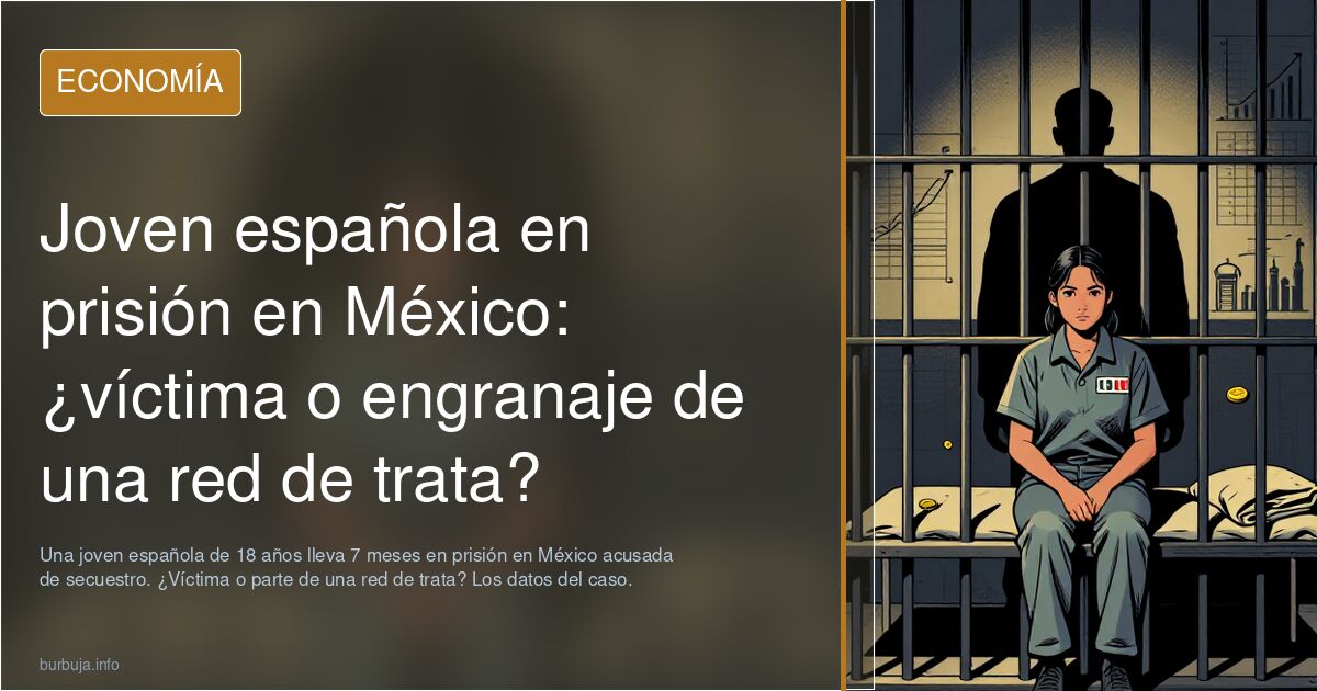 Una joven española de 18 años lleva 7 meses en prisión en México acusada de secuestro. ¿Víctima o parte de una red de trata? 