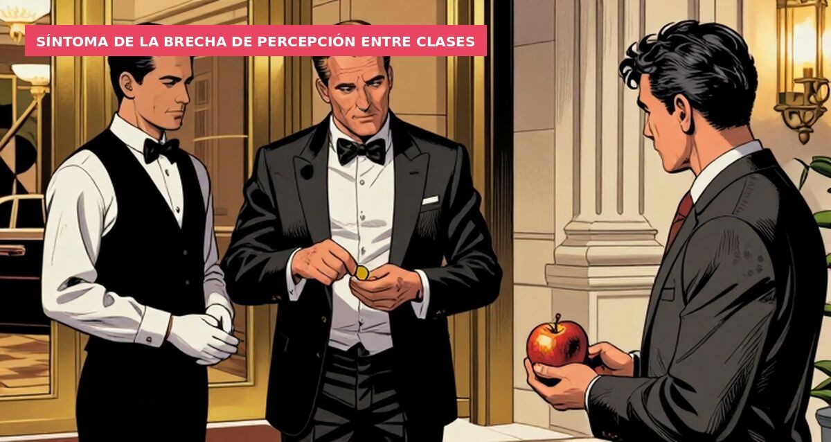 Síntoma de la brecha de percepción entre clases
