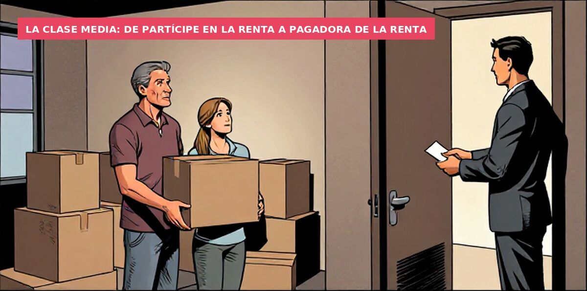 La clase media: de partícipe en la renta a pagadora de la renta