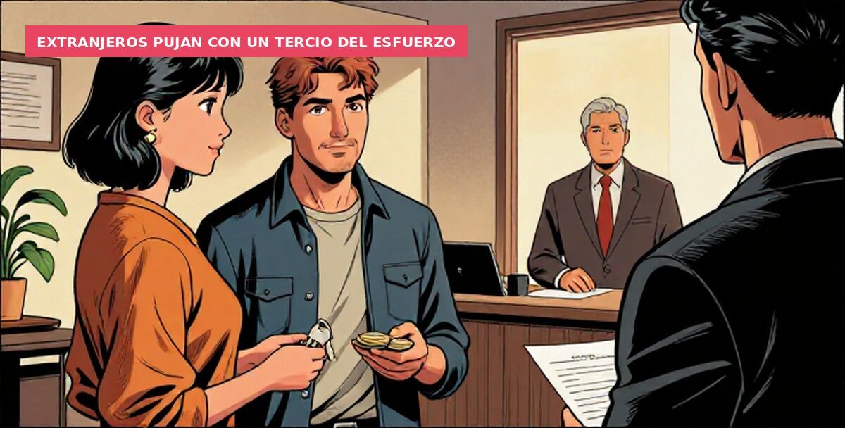 Extranjeros pujan con un tercio del esfuerzo