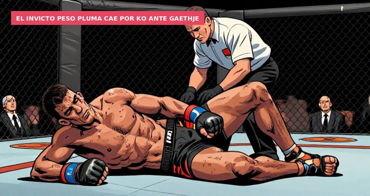El invicto peso pluma cae por KO ante Gaethje
