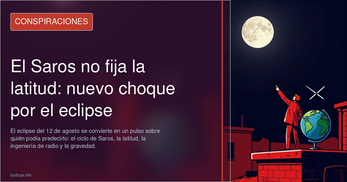 El Saros no fija la latitud: nuevo choque por el eclipse