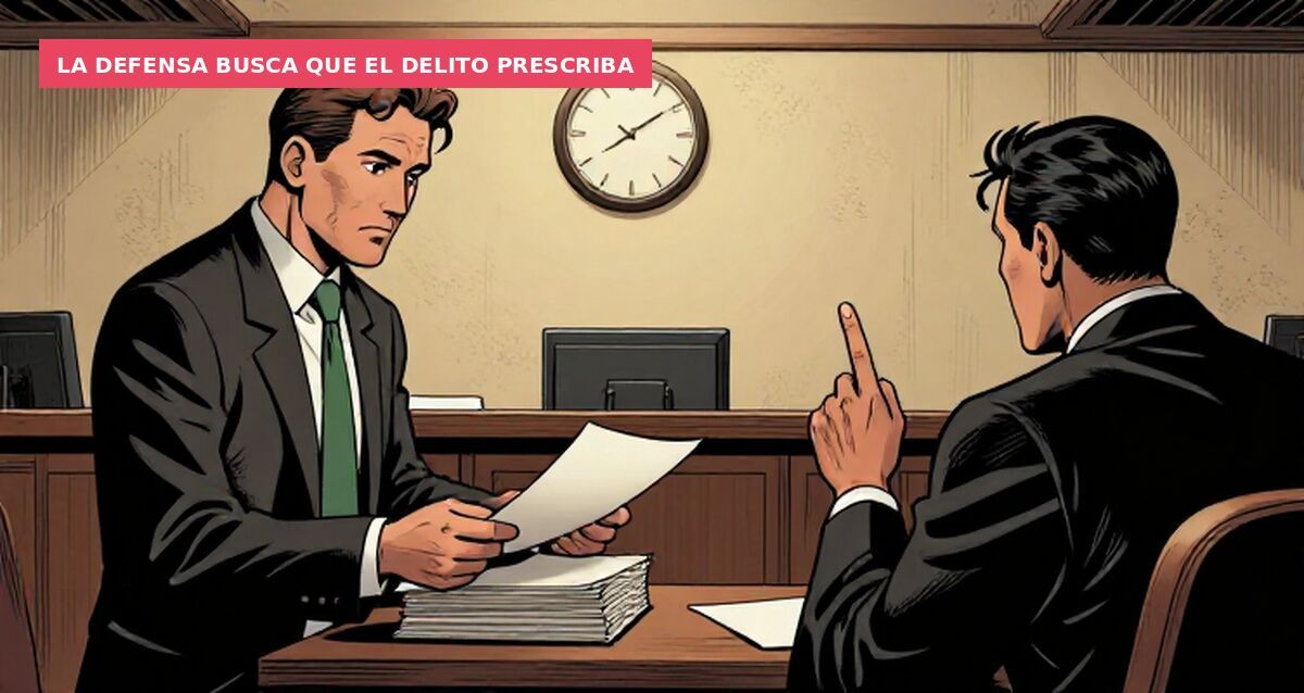 La defensa busca que el delito prescriba