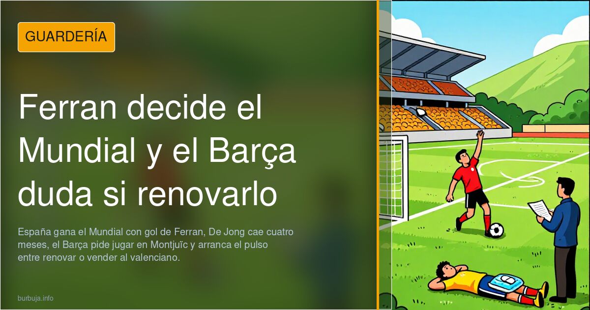 Ferran decide el Mundial y el Barça duda si renovarlo