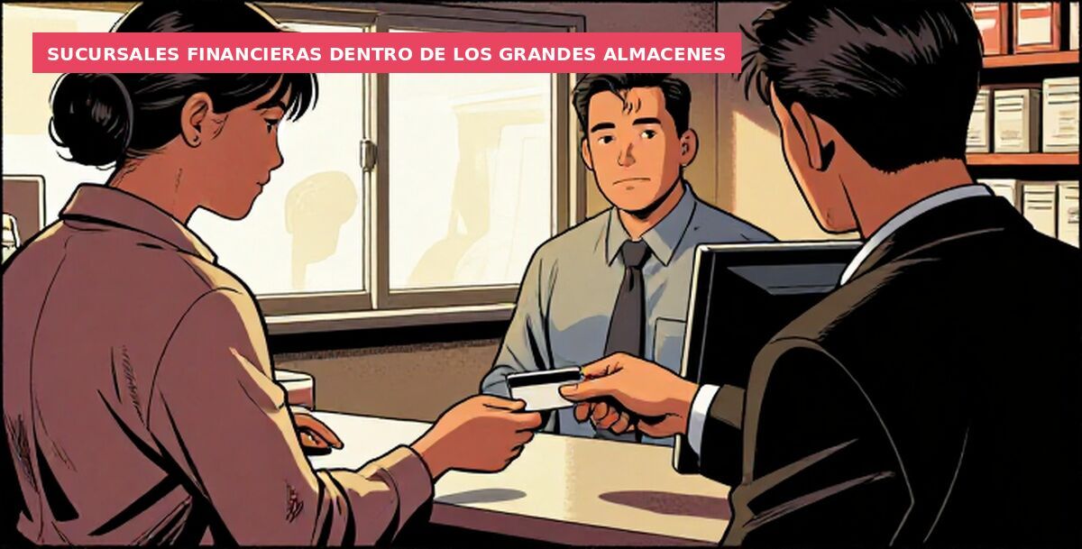 Sucursales financieras dentro de los grandes almacenes