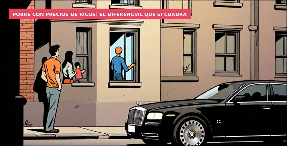 Pobre con precios de ricos: el diferencial que sí cuadra