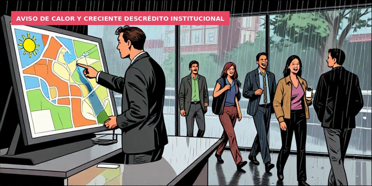 Aviso de calor y creciente descrédito institucional