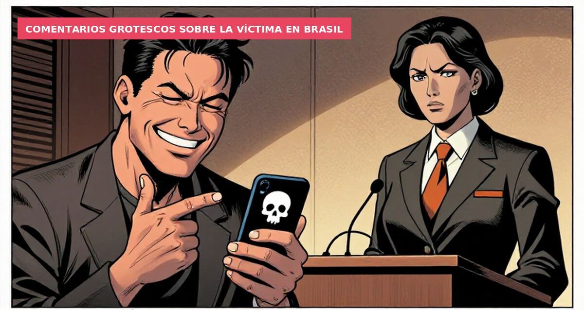 Comentarios grotescos sobre la víctima en Brasil