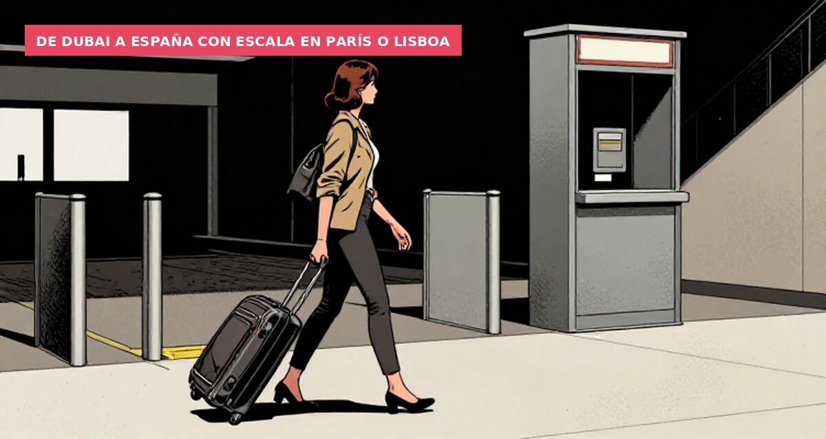 De Dubai a España con escala en París o Lisboa