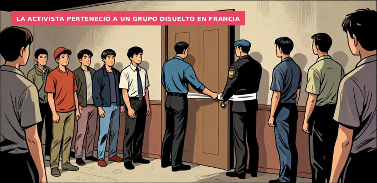 La activista perteneció a un grupo disuelto en Francia