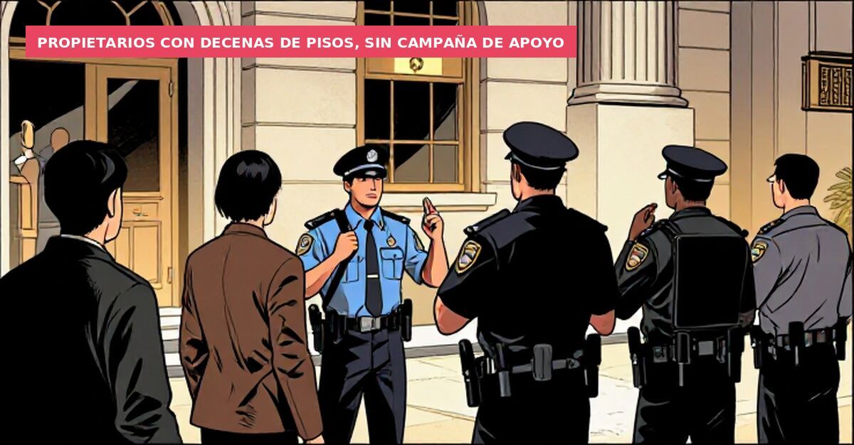 Propietarios con decenas de pisos, sin campaña de apoyo