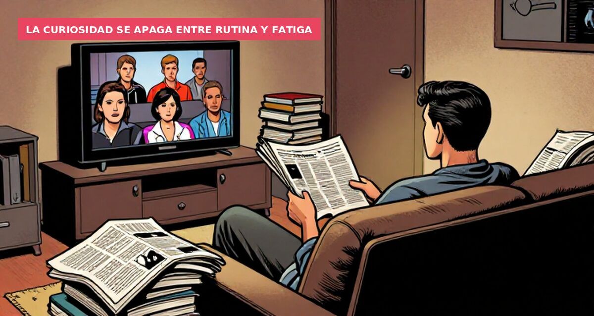 La curiosidad se apaga entre rutina y fatiga