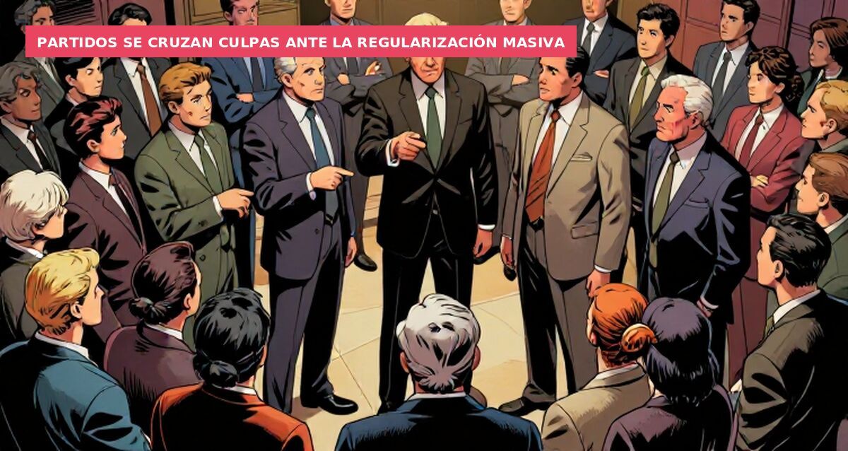 Partidos se cruzan culpas ante la regularización masiva