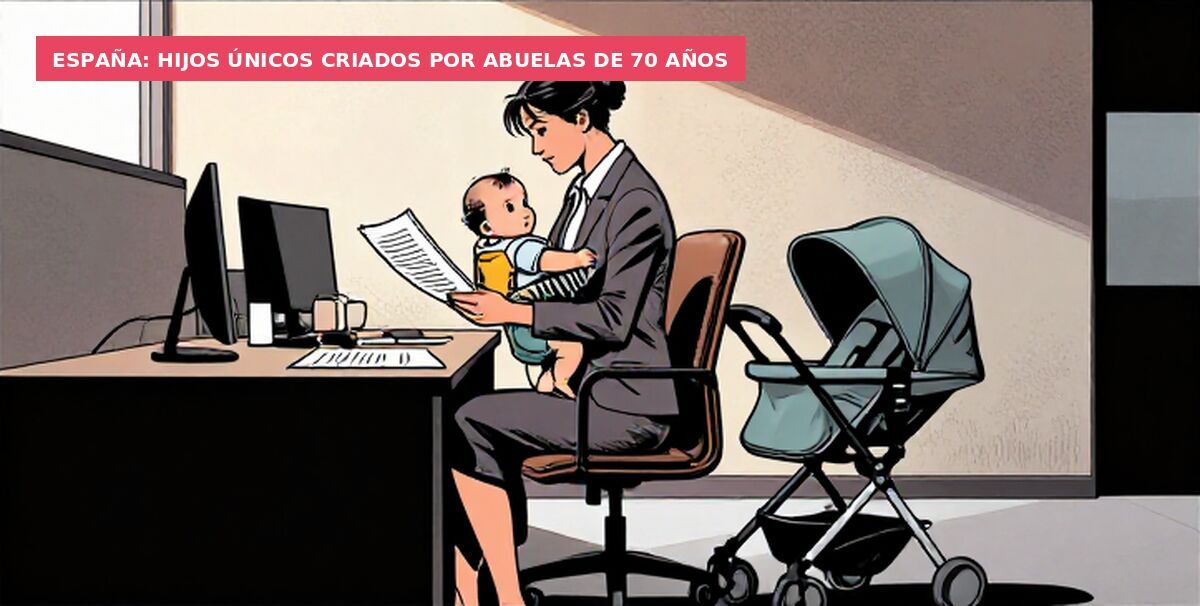 España: hijos únicos criados por abuelas de 70 años