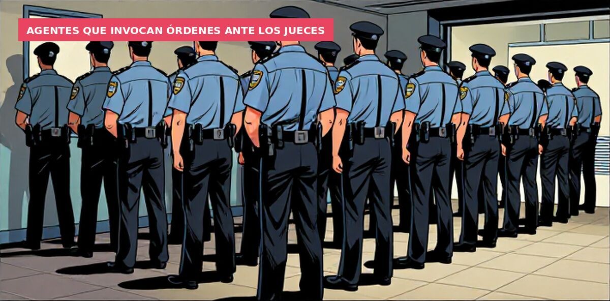 Agentes que invocan órdenes ante los jueces