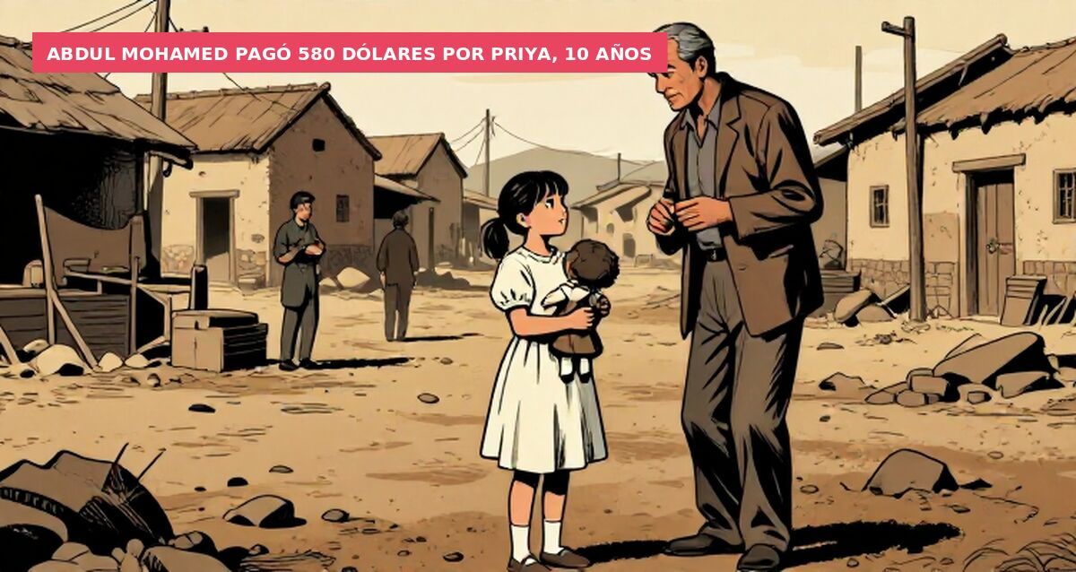 Abdul Mohamed pagó 580 dólares por Priya, 10 años