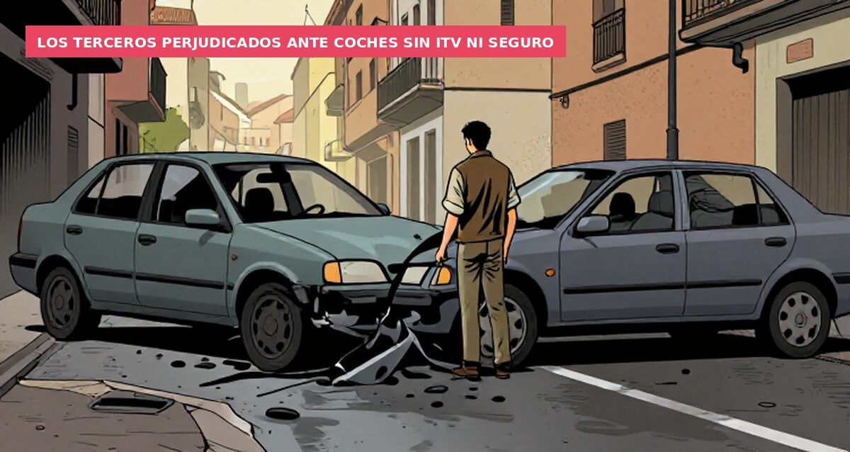 Los terceros perjudicados ante coches sin ITV ni seguro