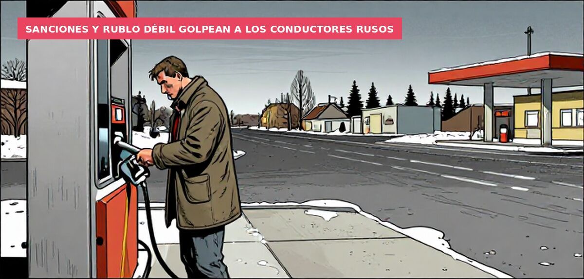 Sanciones y rublo débil golpean a los conductores rusos