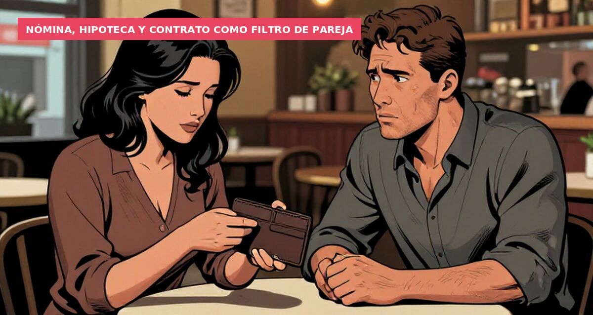 Nómina, hipoteca y contrato como filtro de pareja