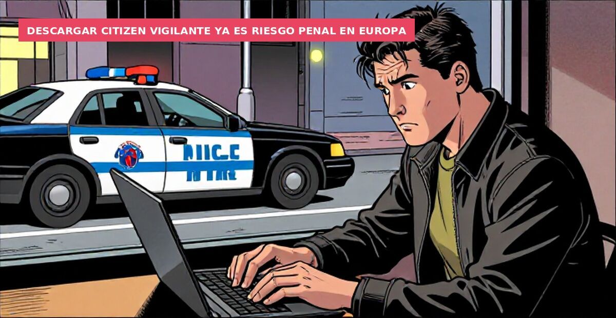 Descargar Citizen Vigilante ya es riesgo penal en Europa