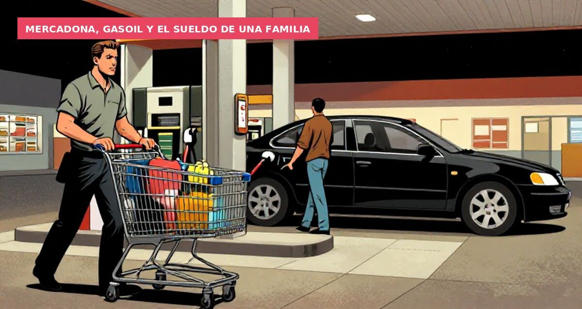 Mercadona, gasoil y el sueldo de una familia