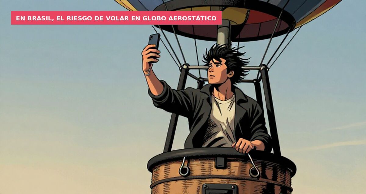 En Brasil, el riesgo de volar en globo aerostático