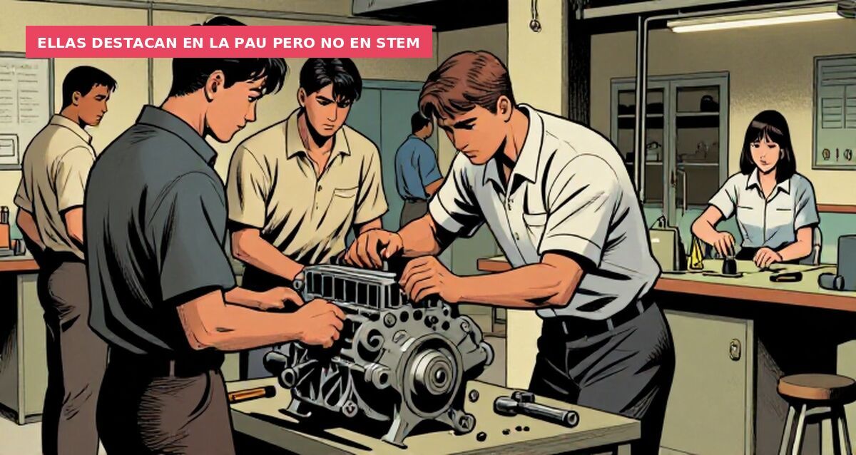 Ellas destacan en la PAU pero no en STEM