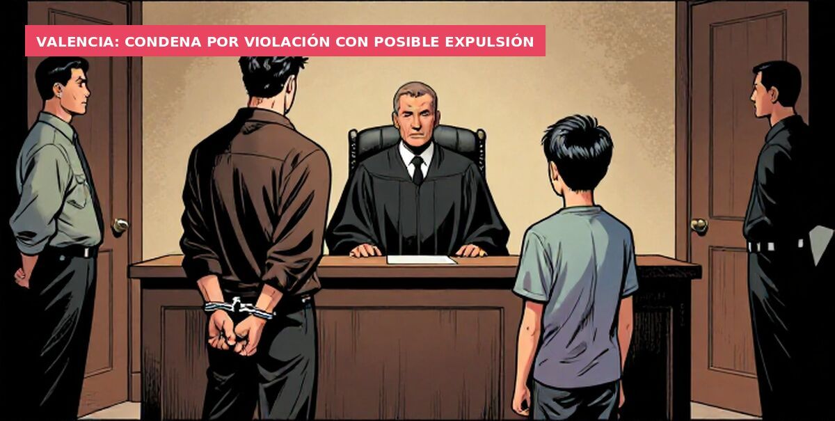 Valencia: condena por violación con posible expulsión