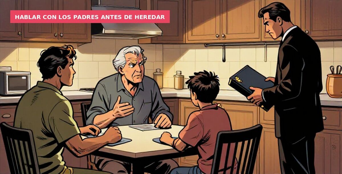 Hablar con los padres antes de heredar