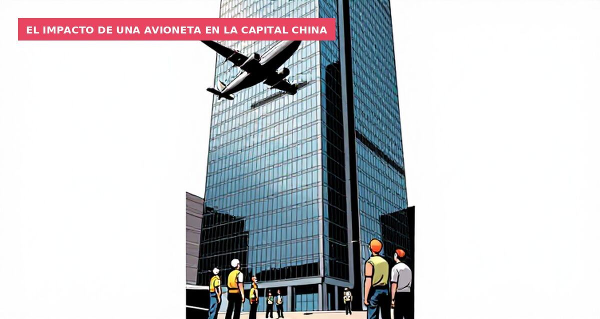 El impacto de una avioneta en la capital china
