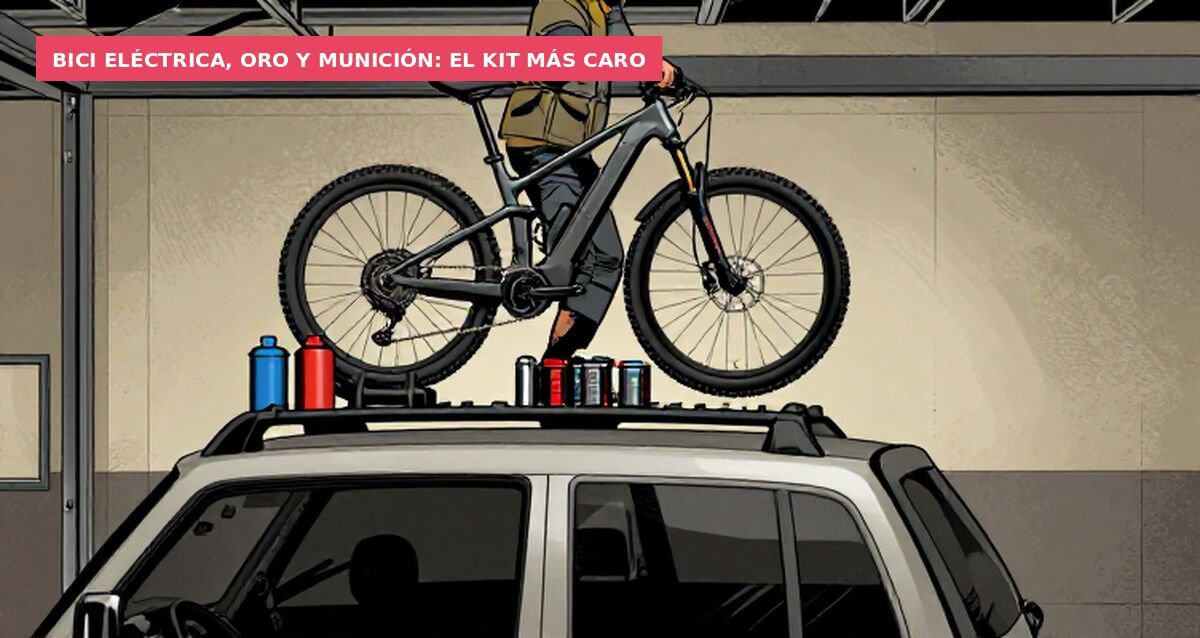 Bici eléctrica, oro y munición: el kit más caro