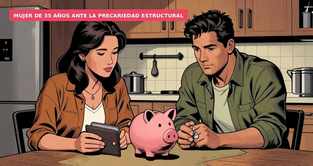 Mujer de 35 años ante la precariedad estructural