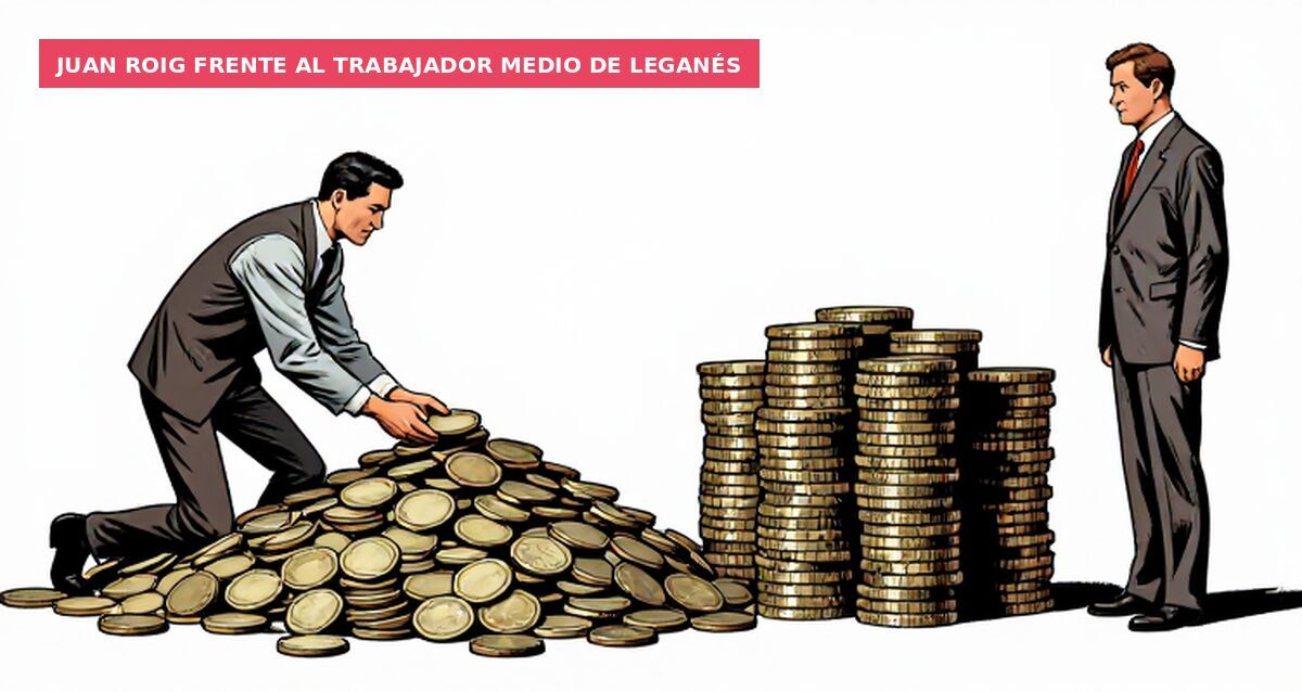 Juan Roig frente al trabajador medio de Leganés