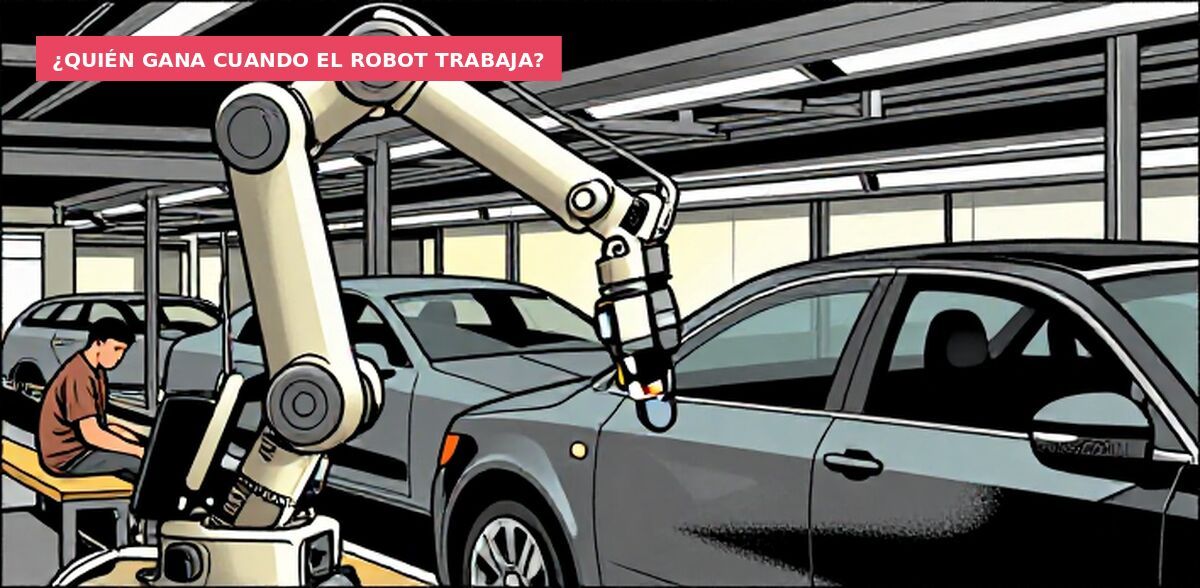 ¿Quién gana cuando el robot trabaja?