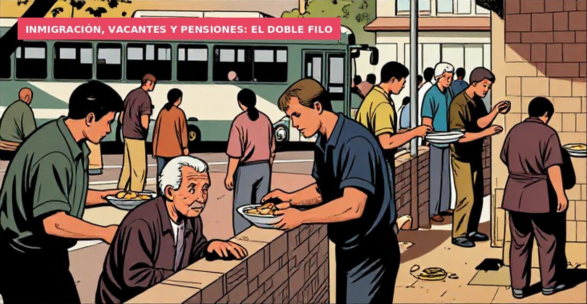 Inmigración, vacantes y pensiones: el doble filo