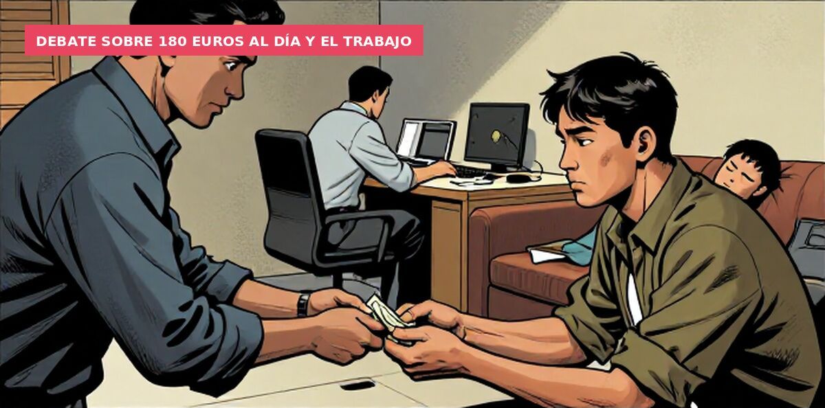 Debate sobre 180 euros al día y el trabajo