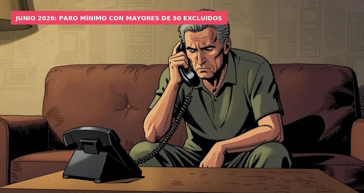 Junio 2026: paro mínimo con mayores de 50 excluidos