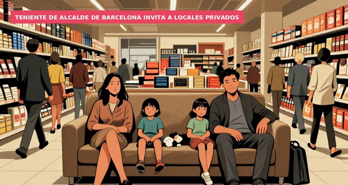 Teniente de alcalde de Barcelona invita a locales privados