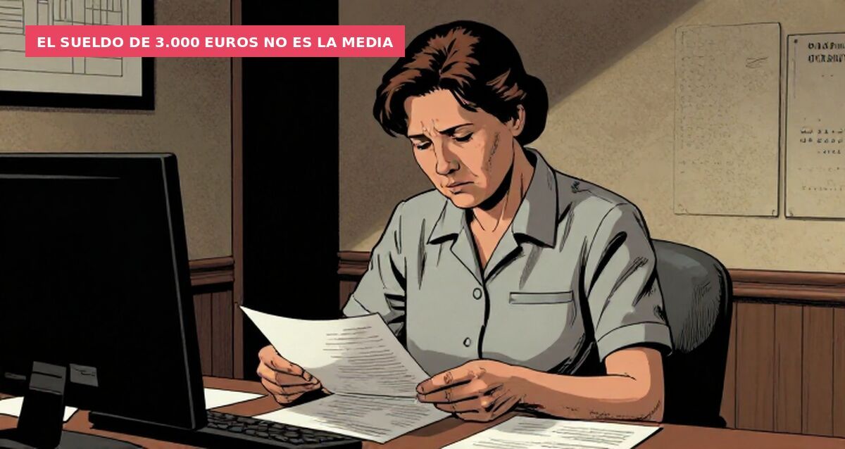 El sueldo de 3.000 euros no es la media