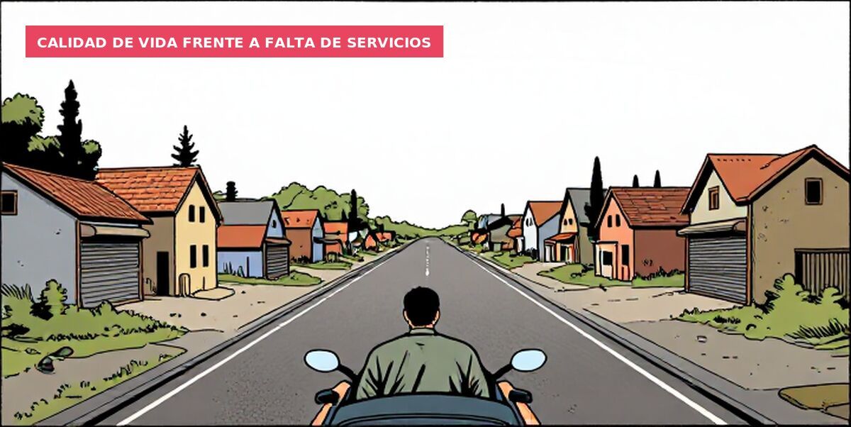 Calidad de vida frente a falta de servicios
