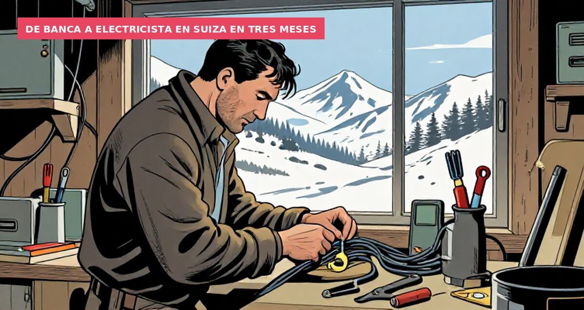 De banca a electricista en Suiza en tres meses