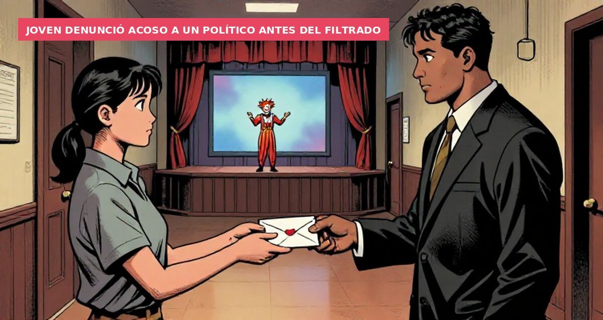 Joven denunció acoso a un político antes del filtrado