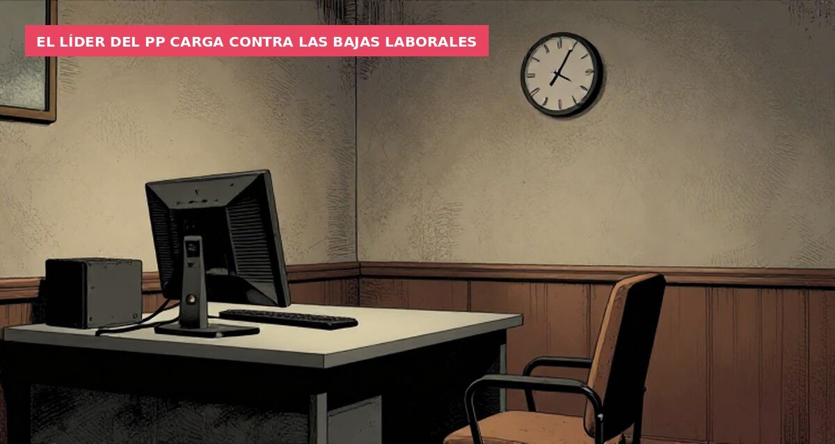 El líder del PP carga contra las bajas laborales