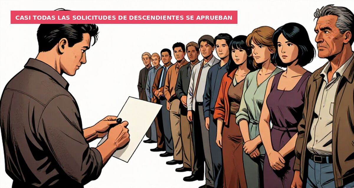 Casi todas las solicitudes de descendientes se aprueban
