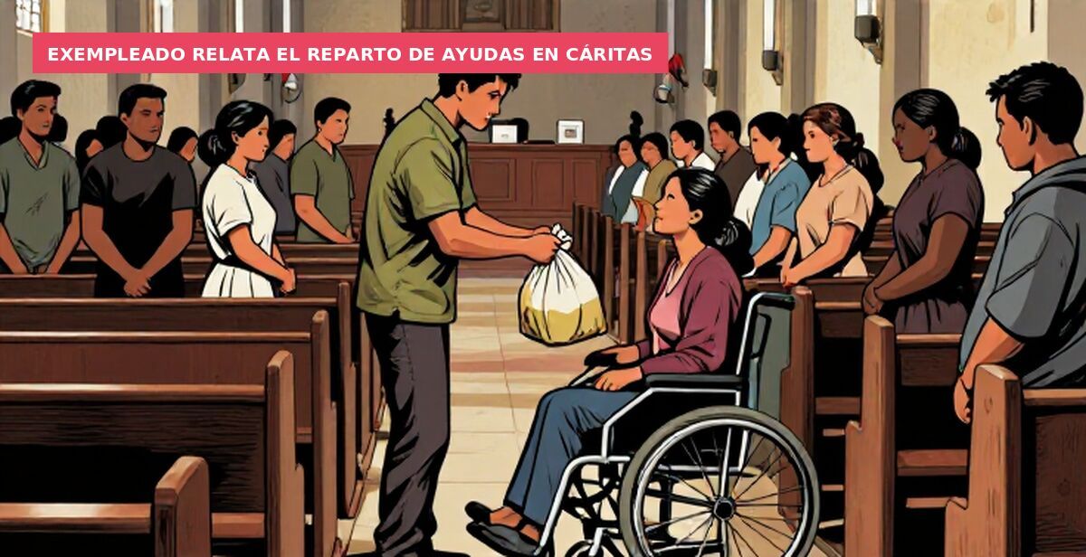 Exempleado relata el reparto de ayudas en Cáritas