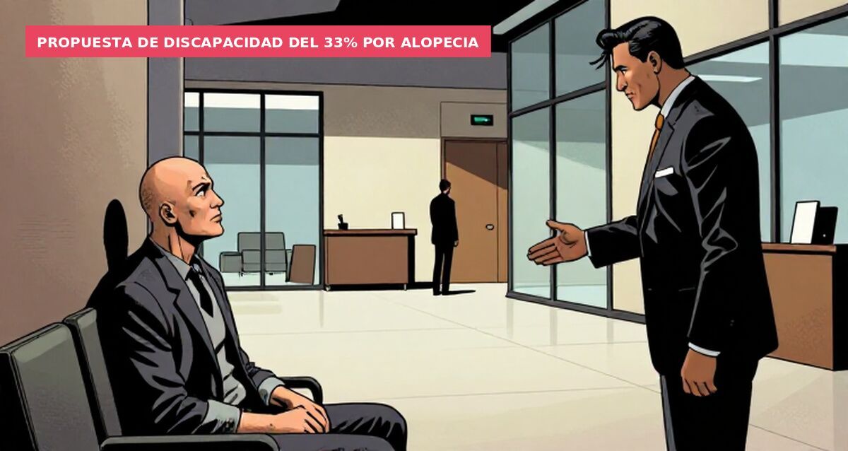 Propuesta de discapacidad del 33% por alopecia