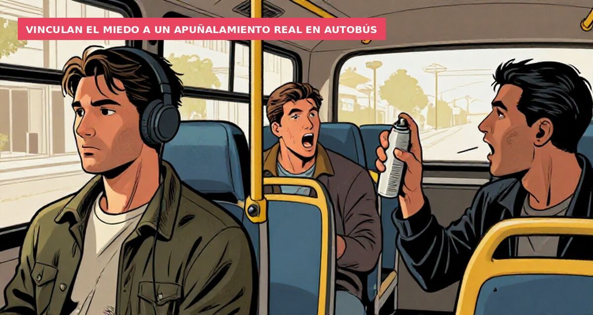 Vinculan el miedo a un apuñalamiento real en autobús