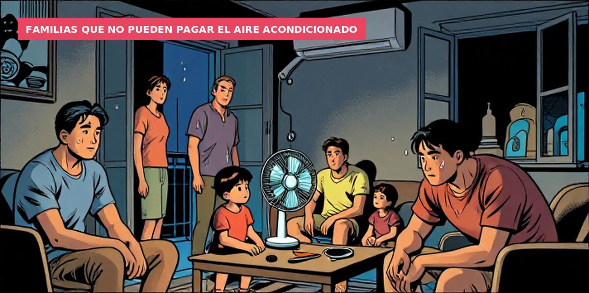 Familias que no pueden pagar el aire acondicionado
