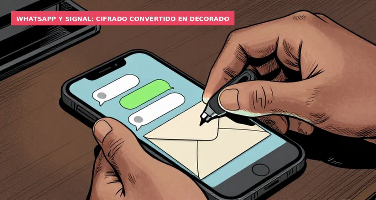 WhatsApp y Signal: cifrado convertido en decorado